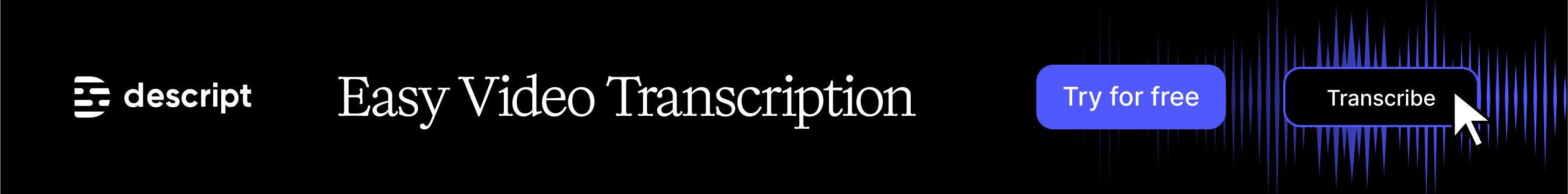 Descript Easy Video Transcription