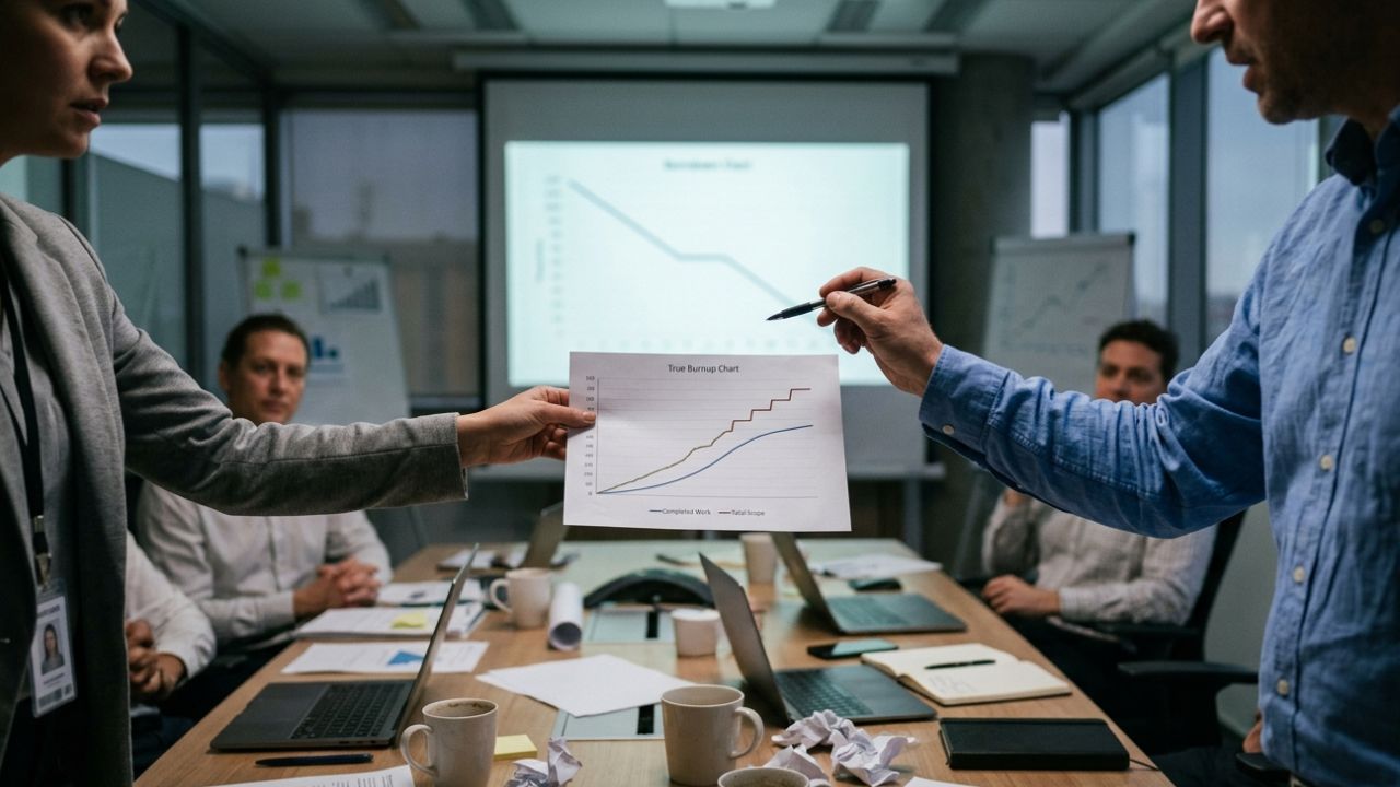 Why Your Burnup vs Burndown Chart Agile Method Fails