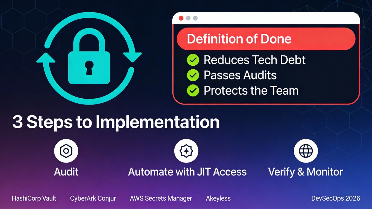 Secrets Rotation Scrum Definition of Done