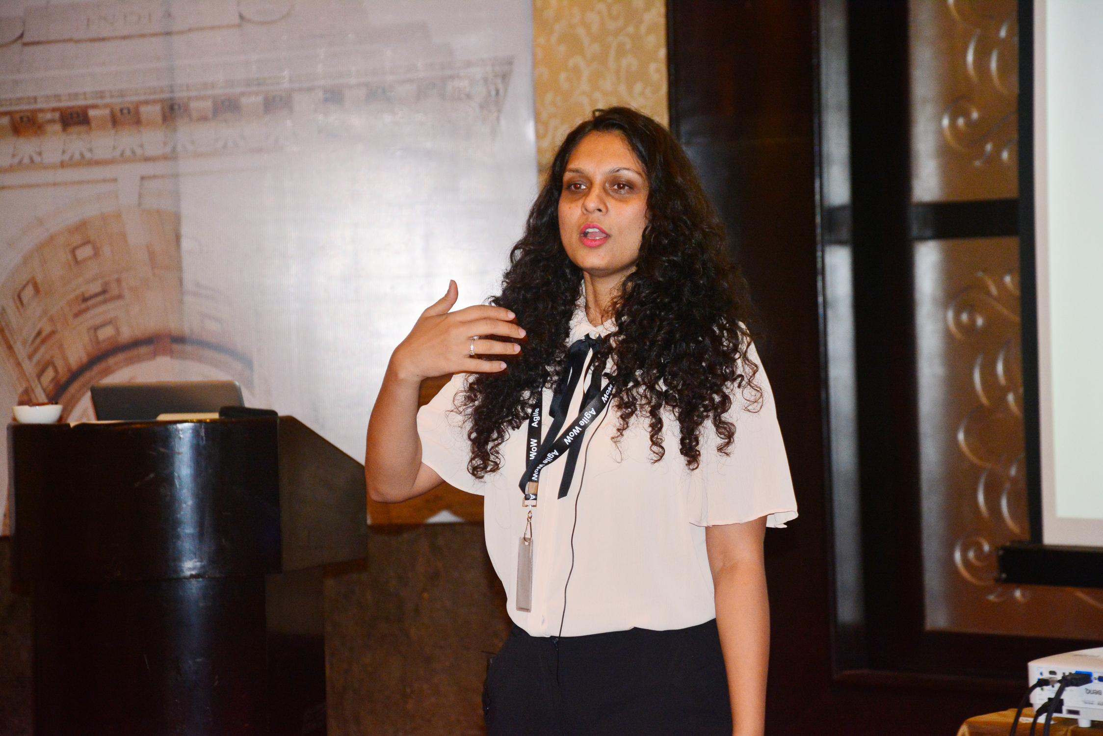 Deepti Jain on stage
