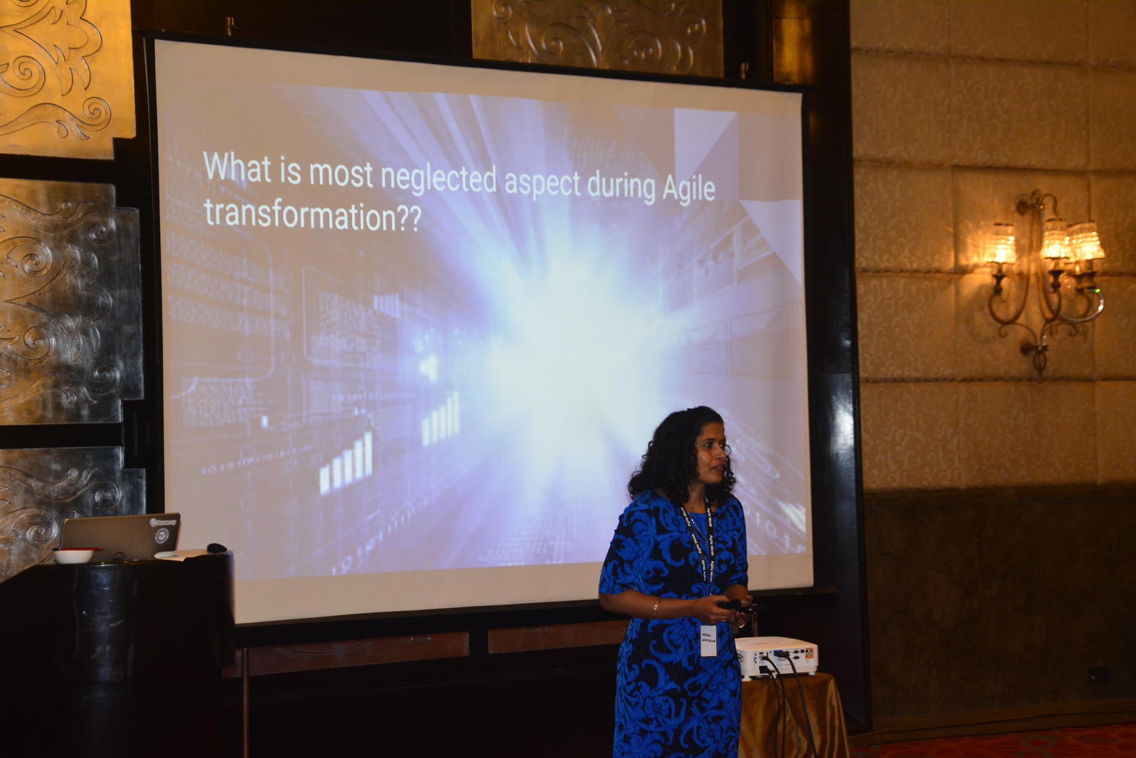 Minu Sachdeva answering audience questions