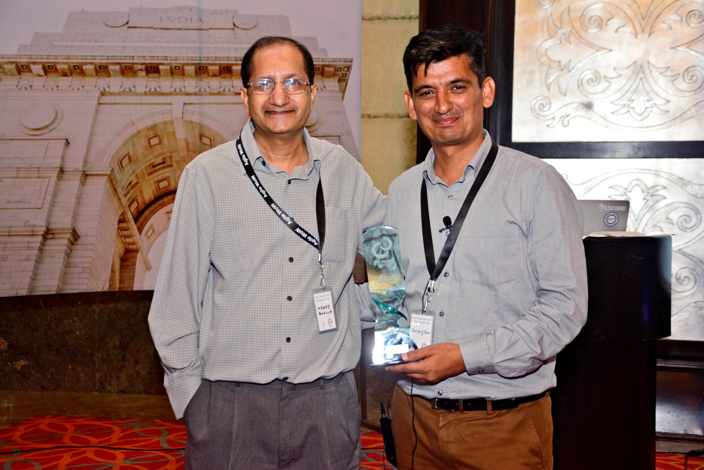 Sanjay Saini delivering keynote