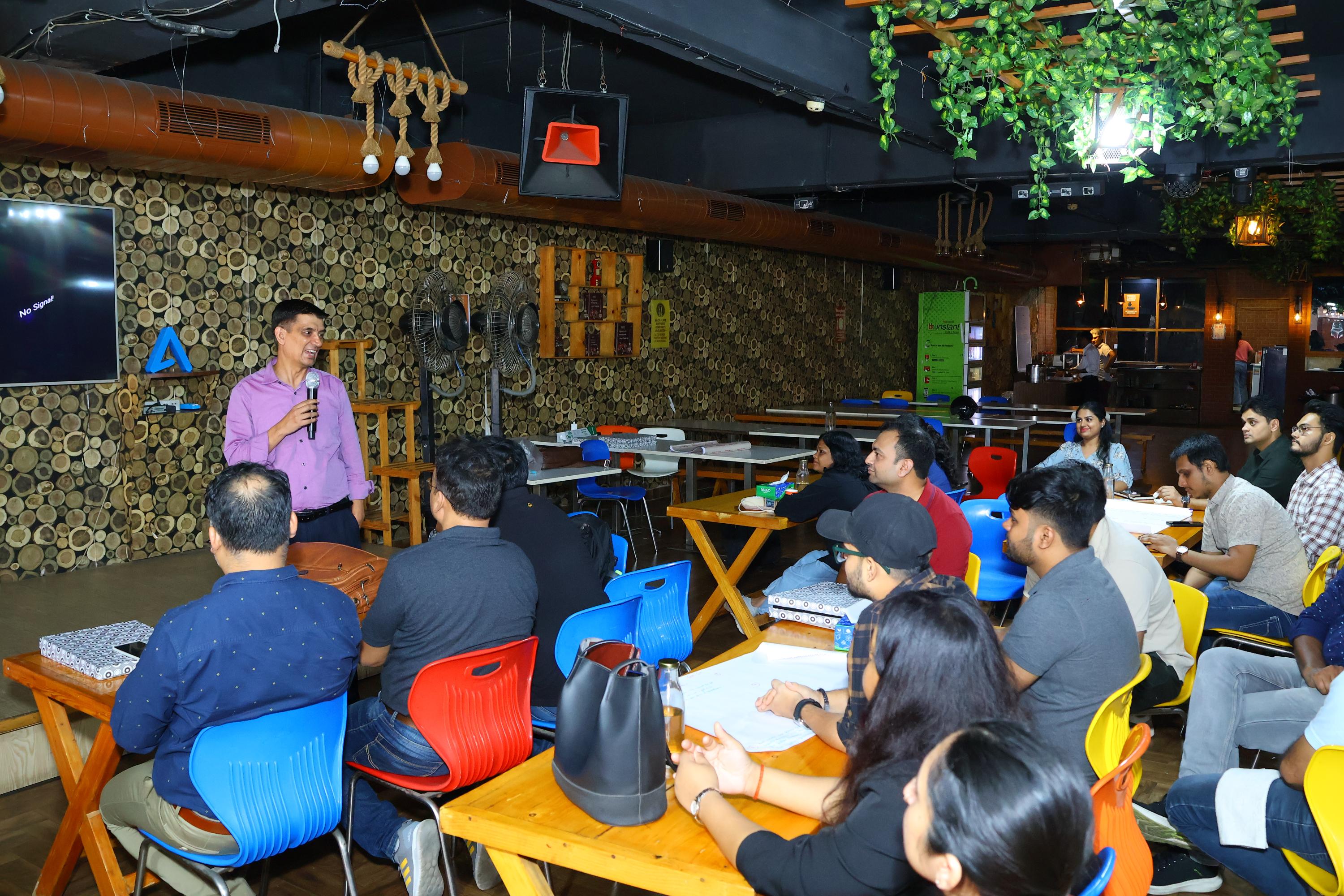 Sanjay Saini on stage